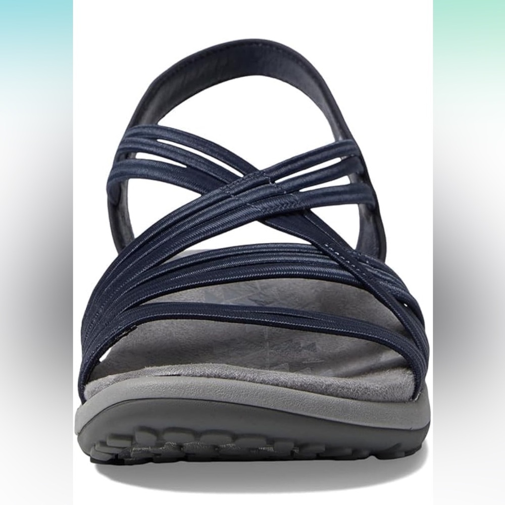 NWT Skechers Women's, Reggae Slim - Simply Stretch Sandals Size 7 Navy - Picture 2 of 15